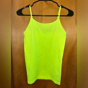 Neon yellow seamless tank